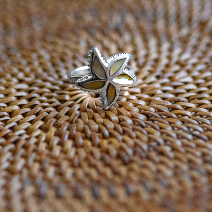 925 Silver chocolate chip starfish ring (Nidorellia armata) to support research and monitoring