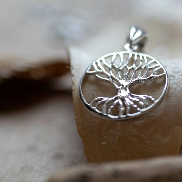 ocean lifestyle jewelry made of 925 sterling silver shaped like a mangrove tree that gives life to the planet