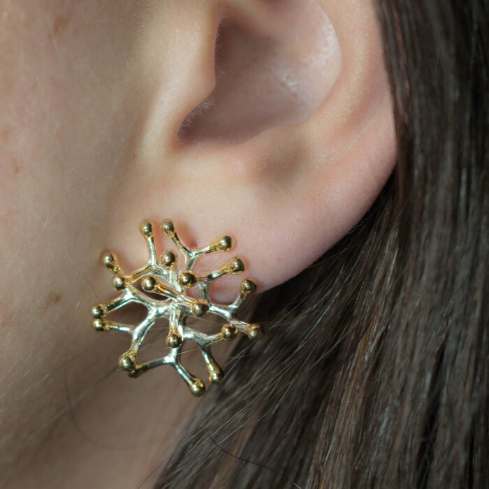 Shop for conservation by purchasing these 925 sterling silver earrings that resemble coral polyps to help protect ocean ecosystems, save coral reefs and fight climate change