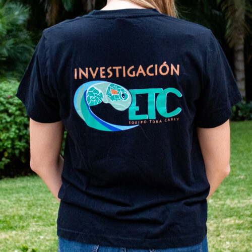 view from the back of the Equipo Tora Carey (ETC) research shirt