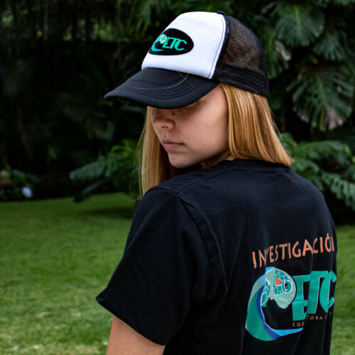 another view of the ETC cap to support the ngo Equipo Tora Carey in Costa Rica protecting sea turtles